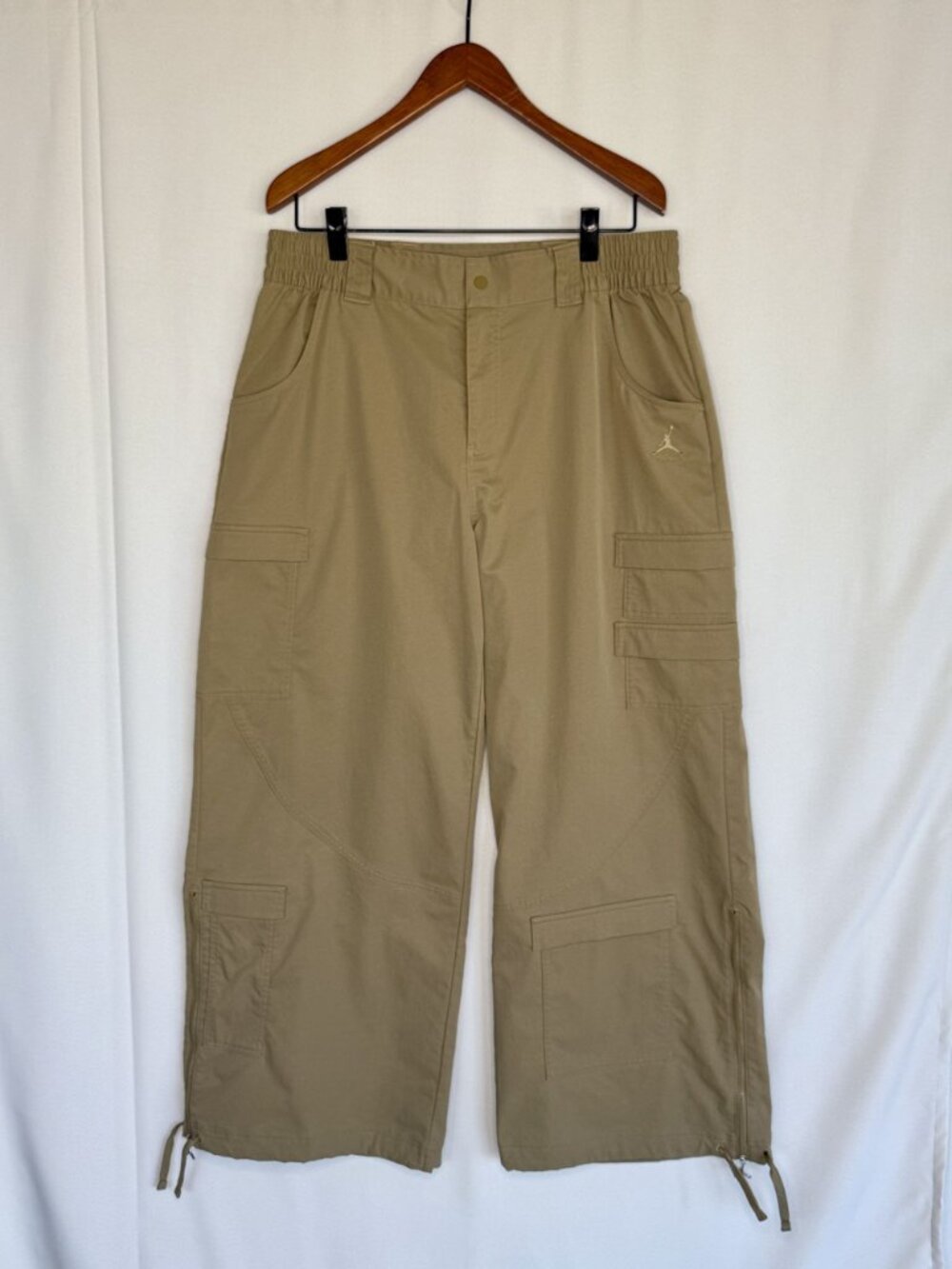 Nike Jordon Brown Kelp Heavyweight High Rise Cargo Wide Leg Jogger Pant X-Large - Picture 4 of 16